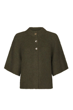 Benuta Fluffy Knit Cardigan - Army