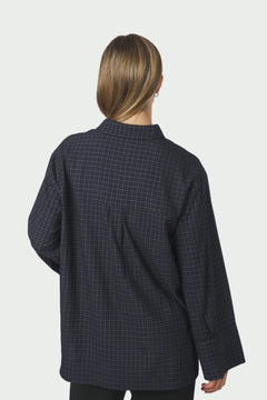 Dita Check Shirt - Dark Blue