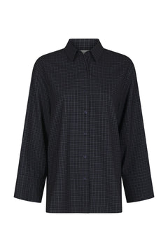 Dita Check Shirt - Dark Blue