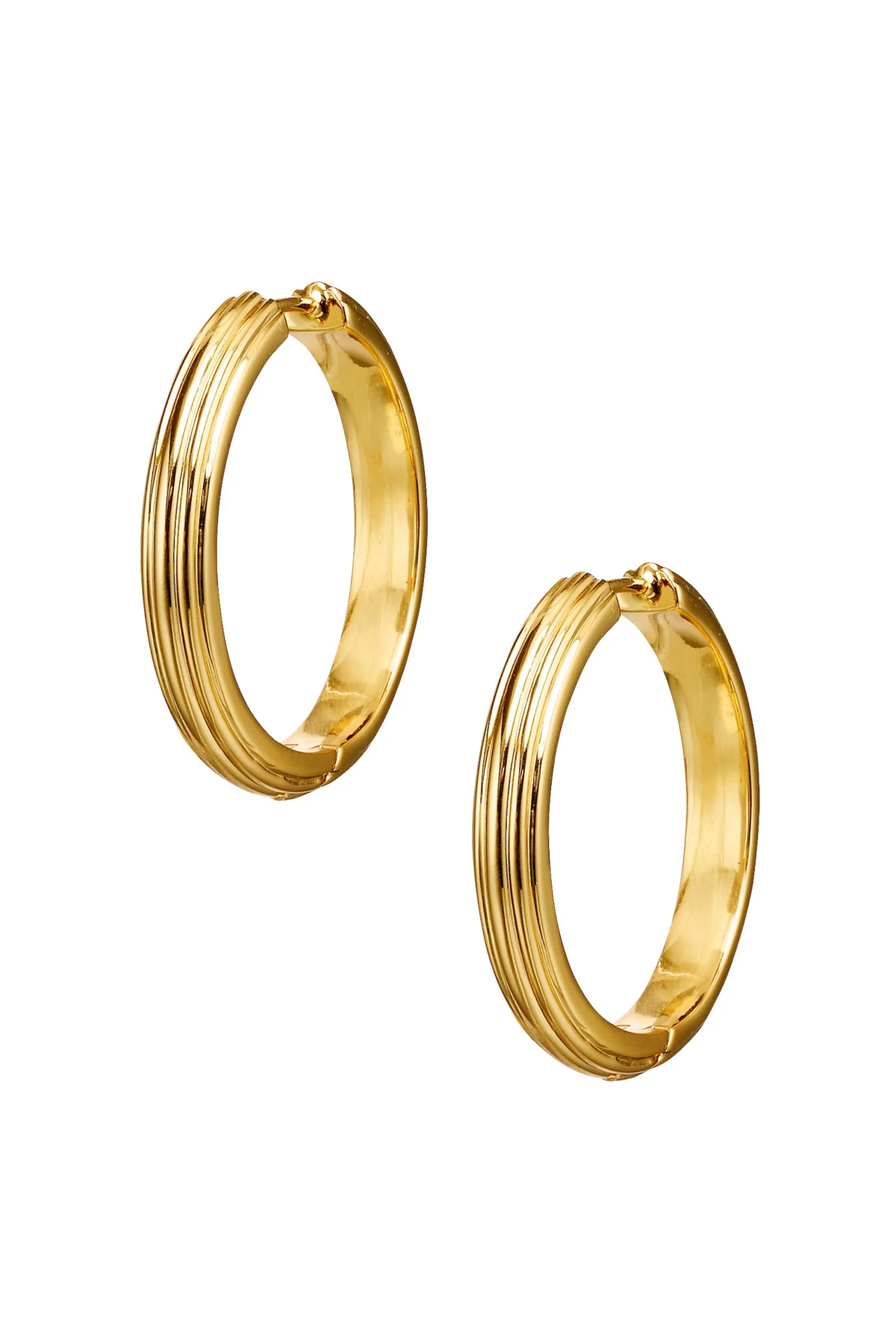 Golden Deco Hoops Bold - Gold