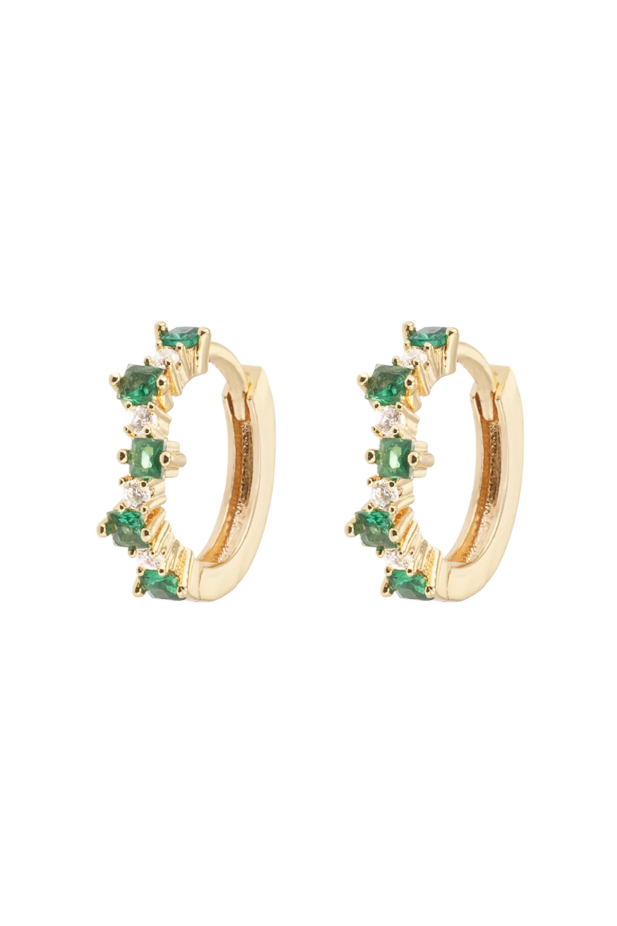 Mixed Small Hoops - Green