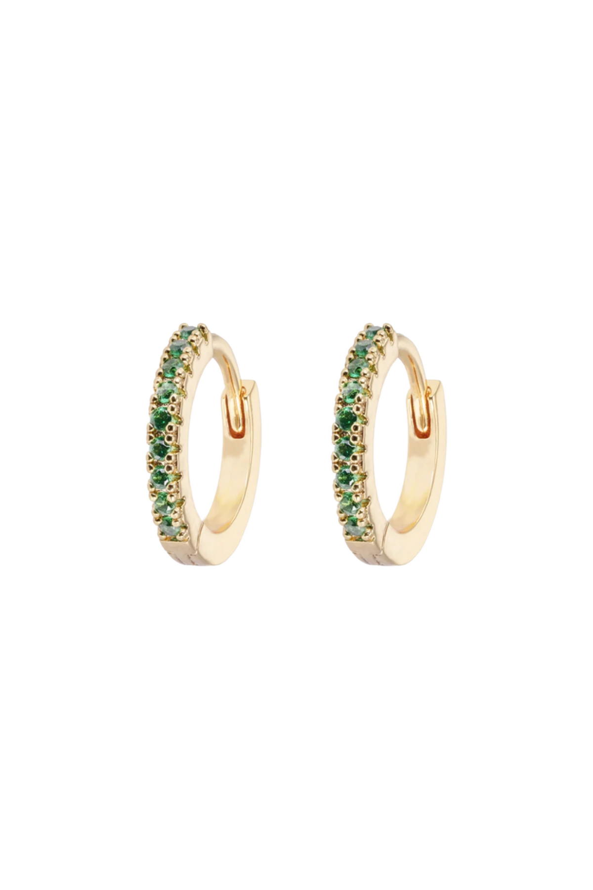 Small Hoops - Green