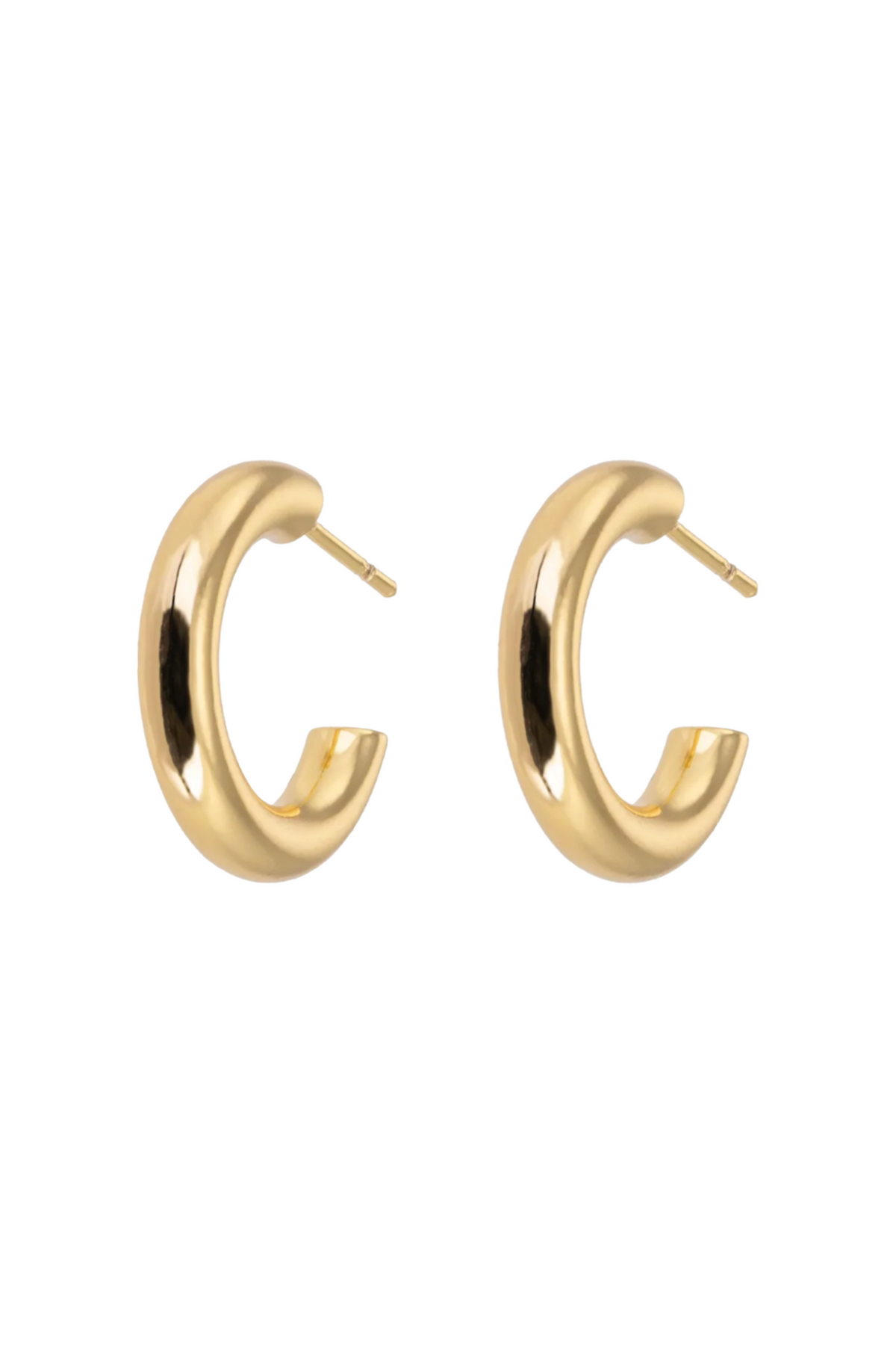 Small Chunky Hoops - Gold