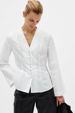 Olseniw Fitted Shirt - Pure White