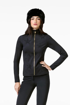 Yozora Full Zip Cardigan - Black
