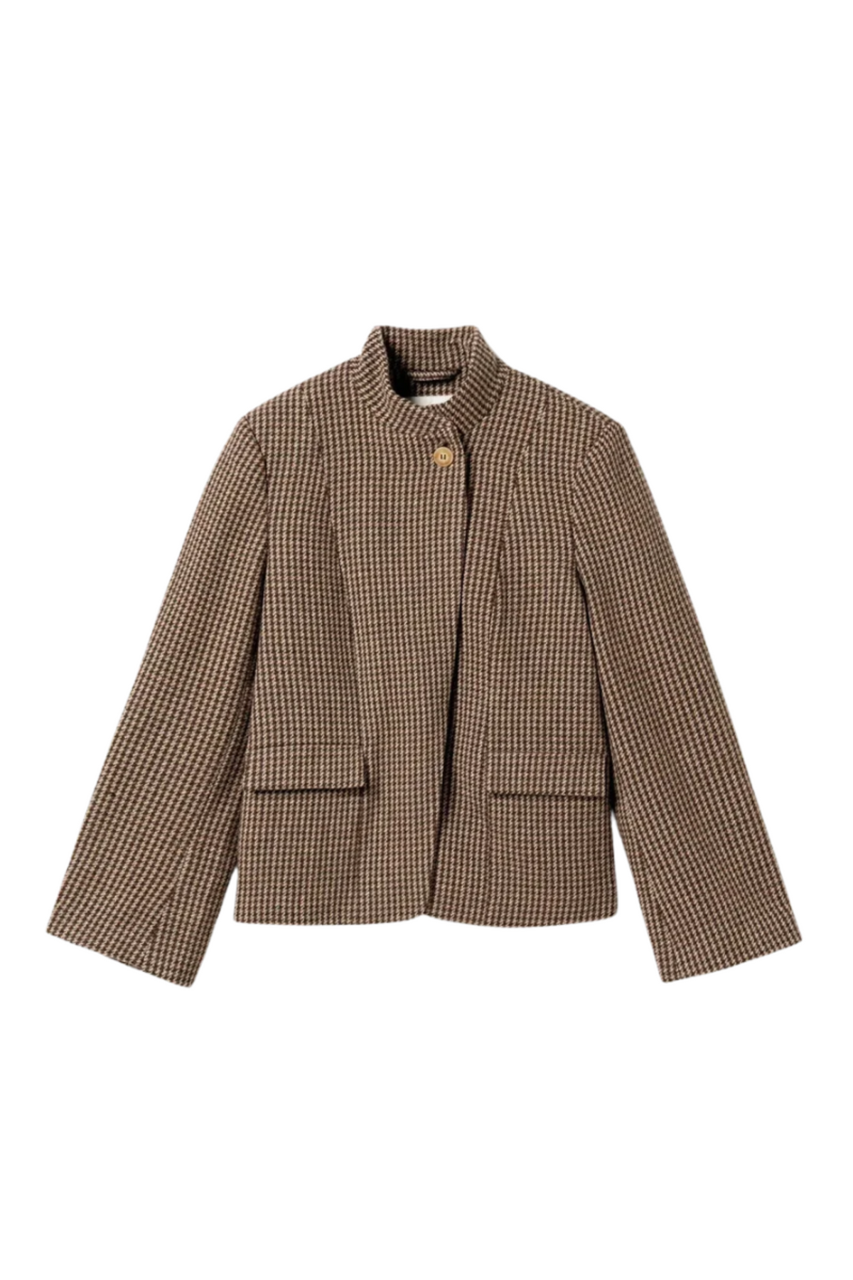 N-Monique Blazer - Delphia Brown Check