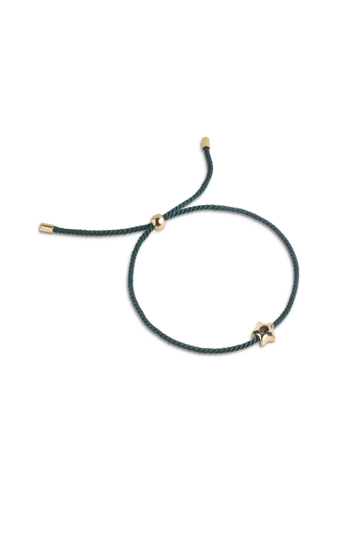Enamle Tokens Bracelet - Petrol Green/solid