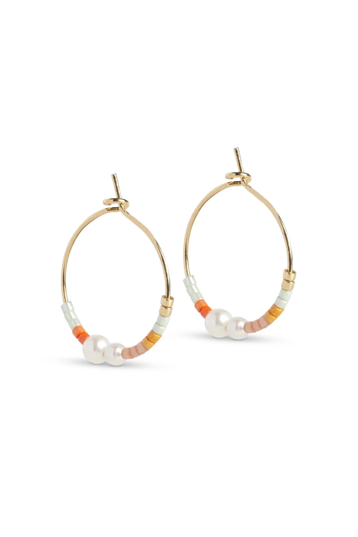 Petra Medium Hoops - Coralia