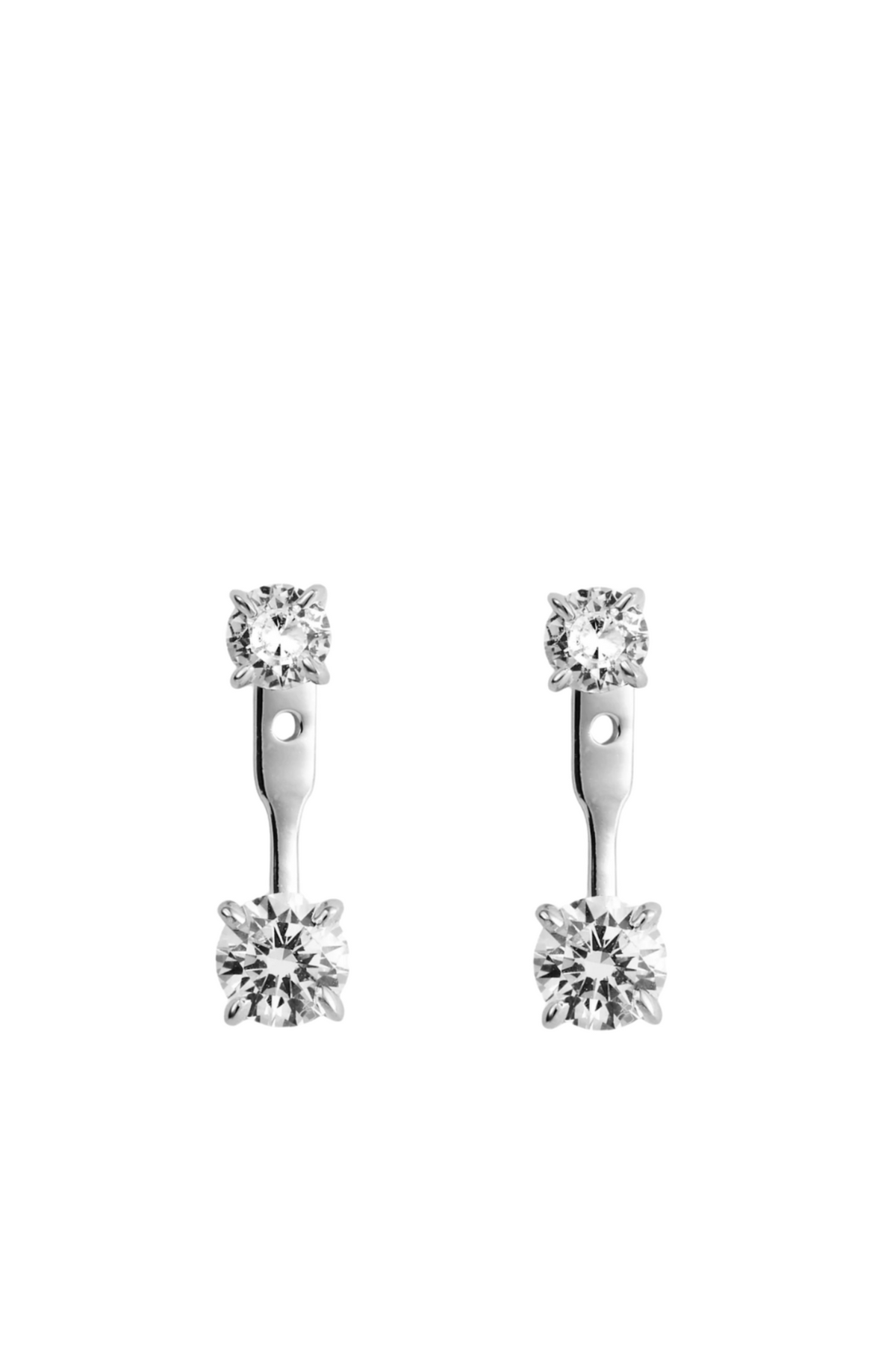 Double Eterno Earrings - Silver