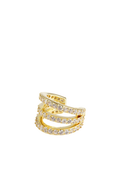 Eterno Tripple Pavé Cuff - Gold