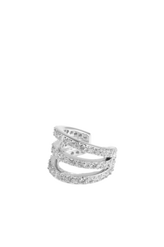 Eterno Tripple Pavé Cuff - Silver