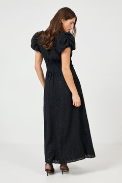 Santine Glitter Maxi Dress - Black