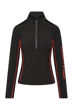 Bold Logo Alpine Quarter Zip - Black