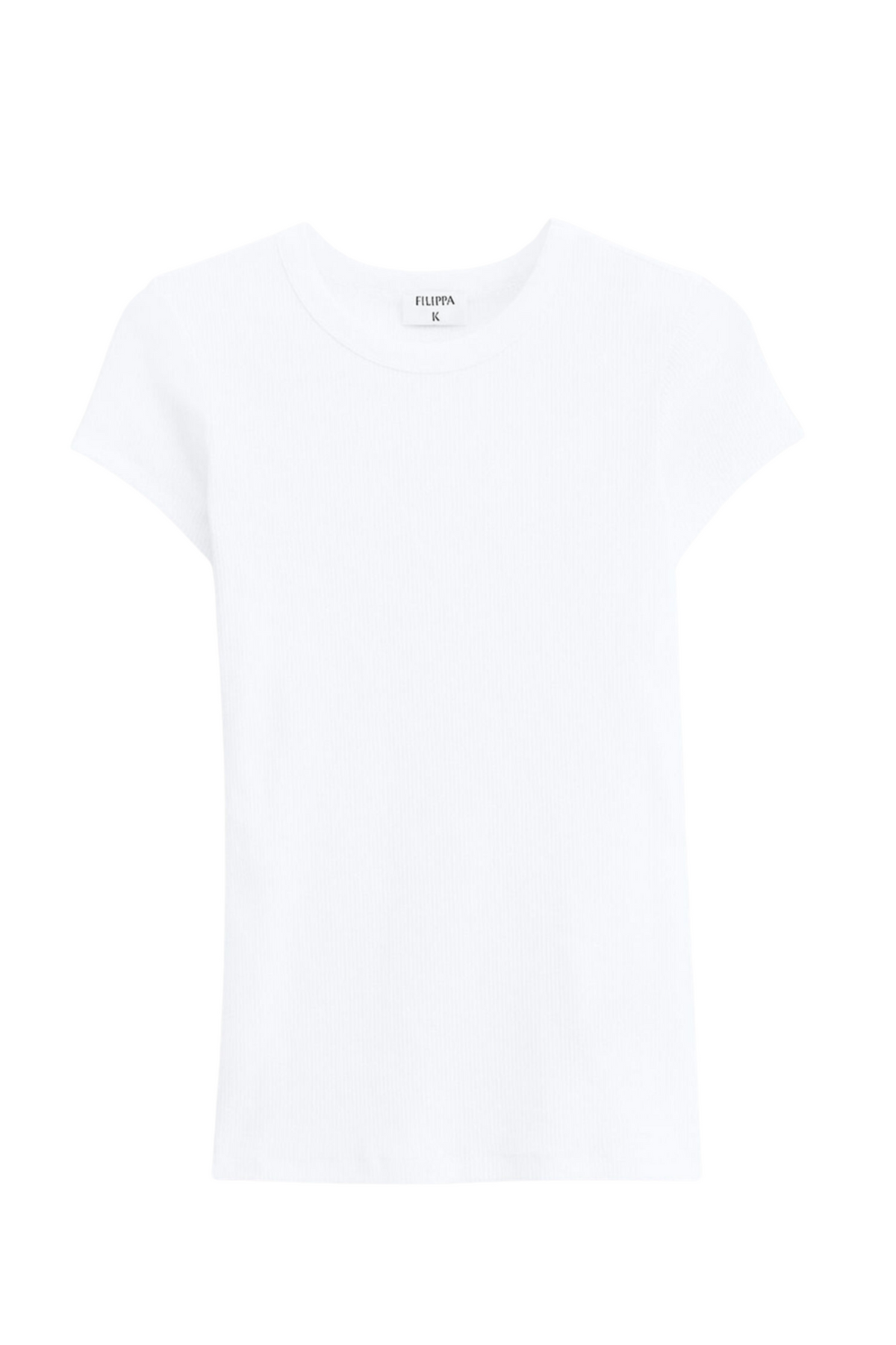 Fine Rib Tee - White