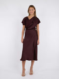 Bovary Skirt - Vinröd
