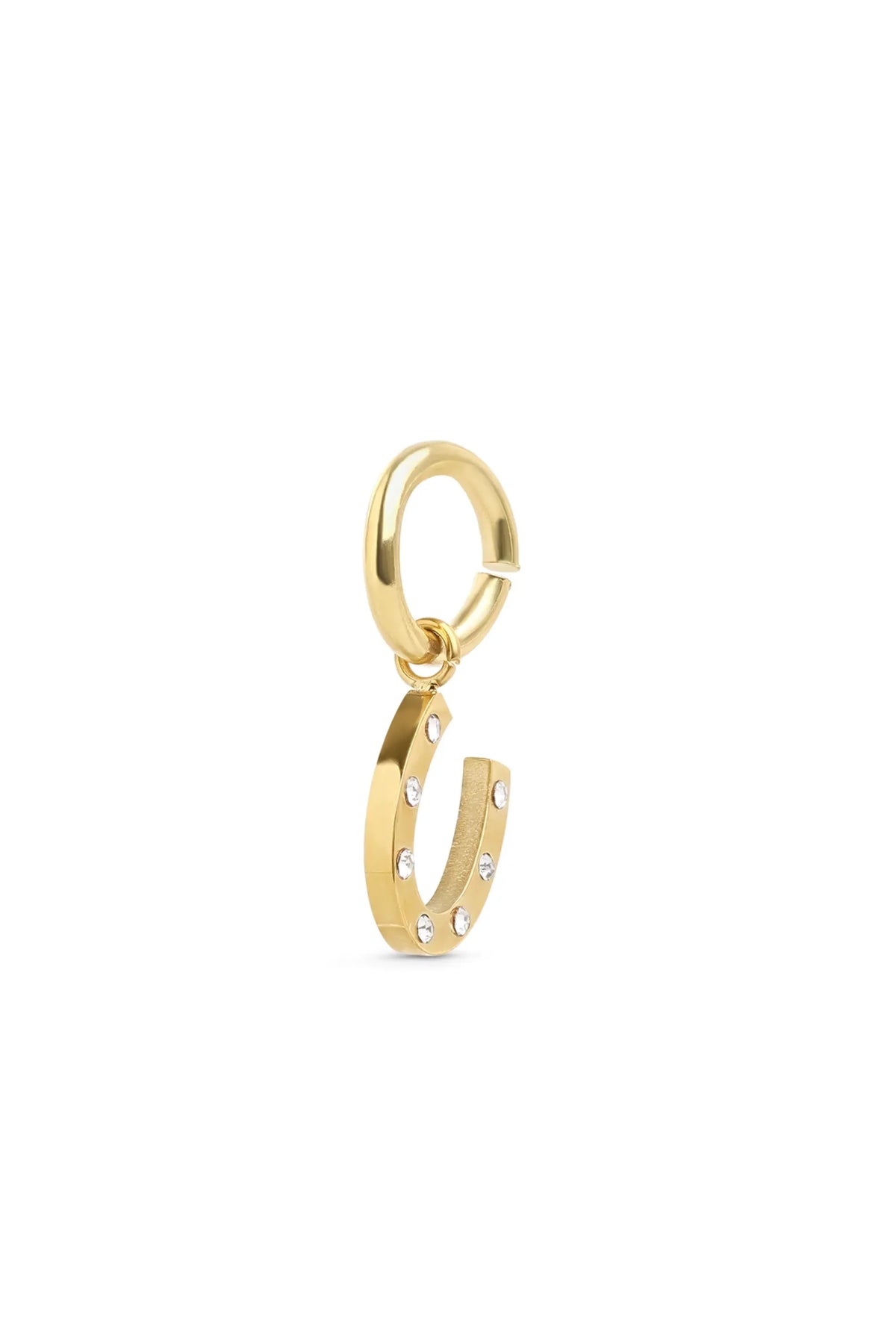 Asher Horseshoe Charm - Gold