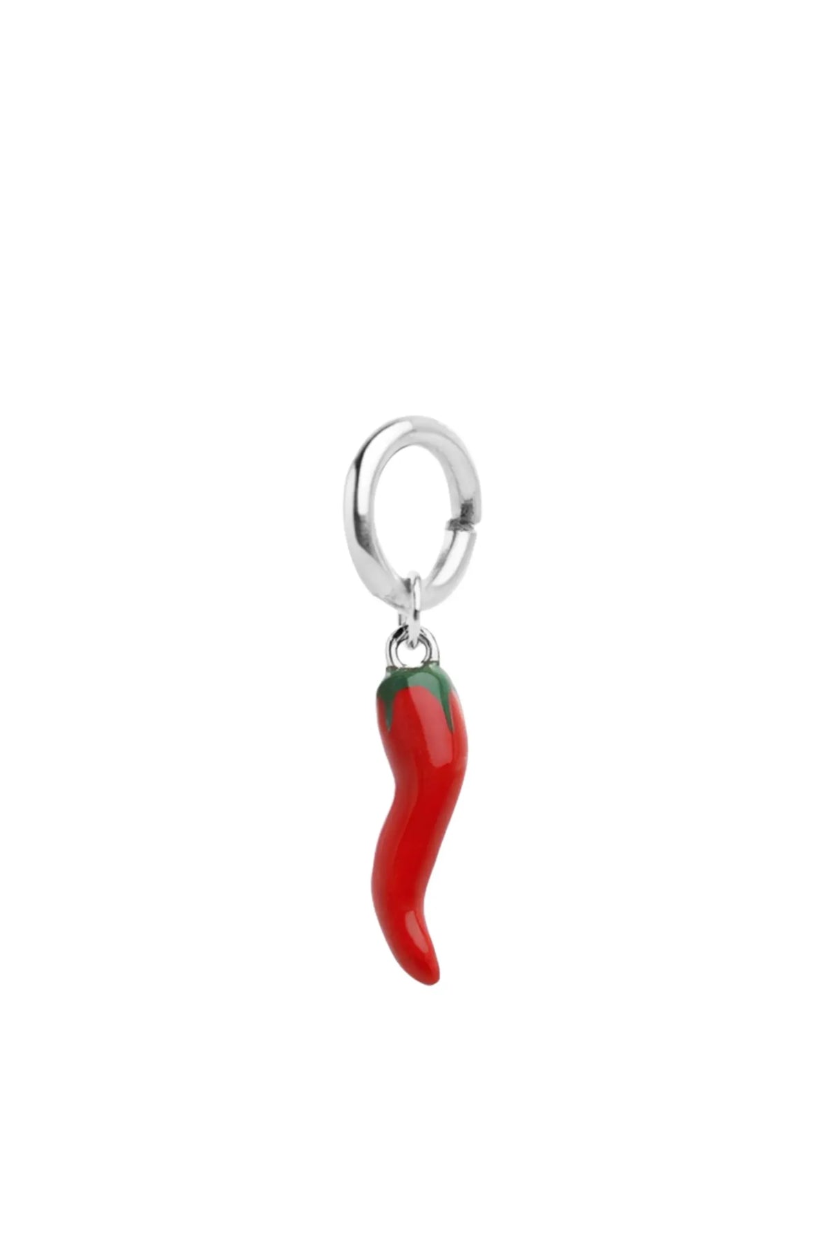 Eala Red Chili Charm - Silver