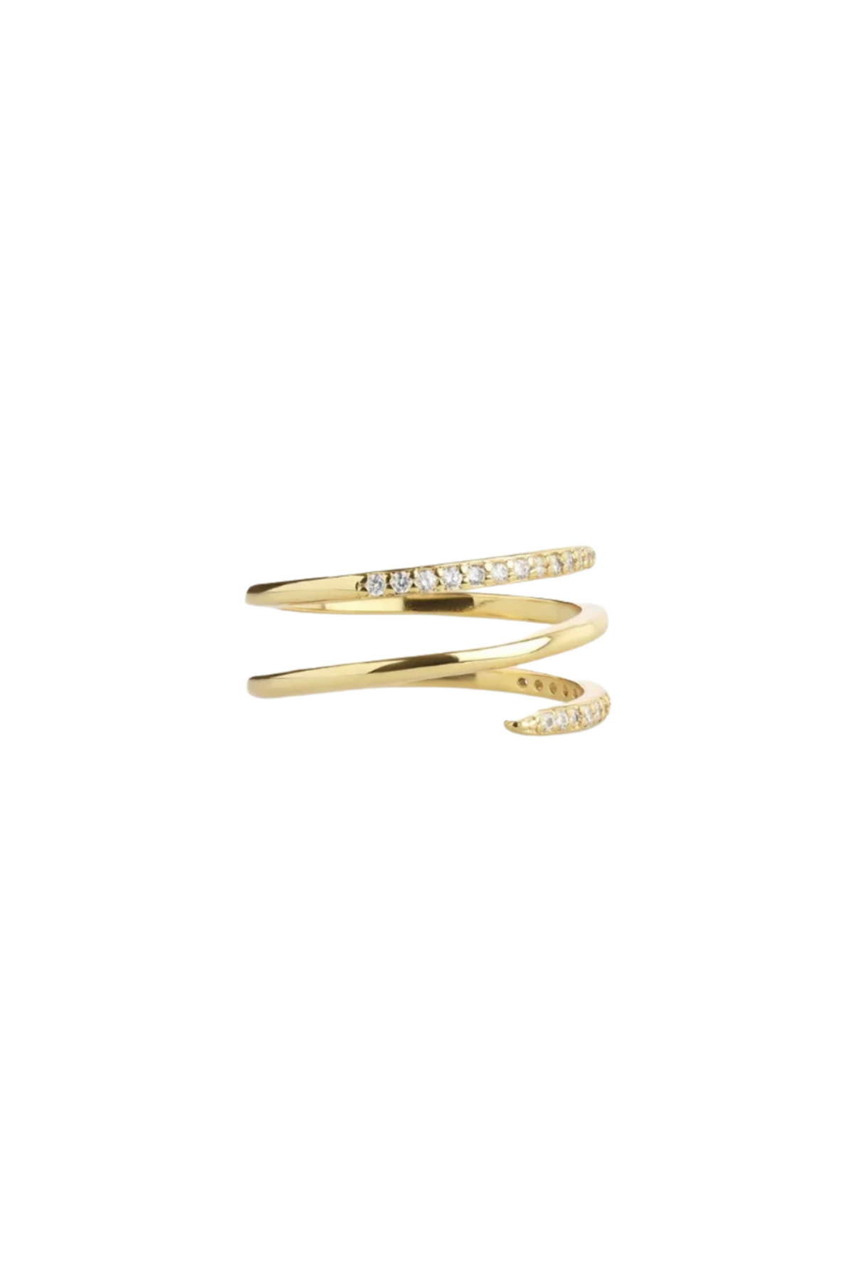 Jada Crystal Ring - Gold