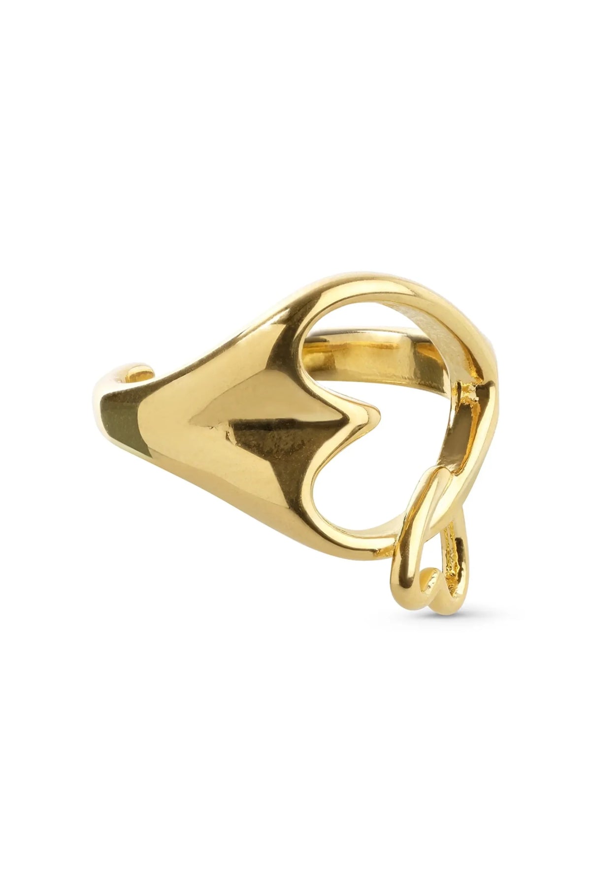 Britta Heart Ring - Gold