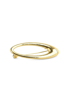 Illiona Sleek Brooch - Gold