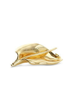 Leslie Abstract Brooch - Gold