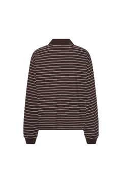 Pique Longsleeve Polo - Zinfandel Comb.