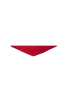Lara Solid Wool Cashmere Triangle - Rød