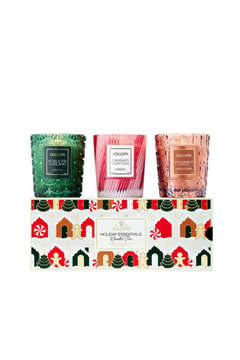 Holiday Essentials Trio - Gingerbread Chalet, Crushed Candy Cane, Noble Fir Garland
