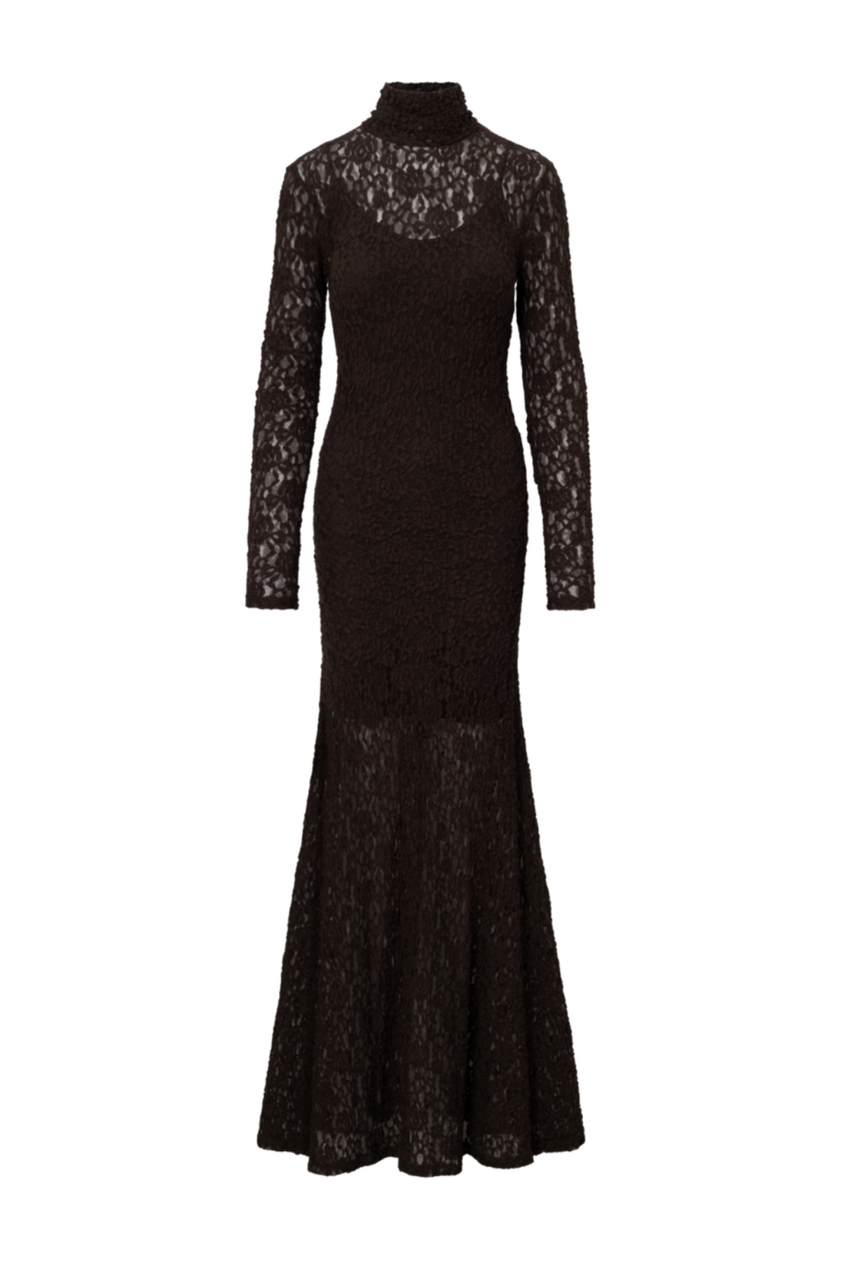 Janasia Lace Dress - Mocha Brown