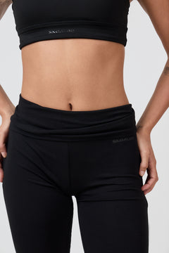 WrapMe Foldover Flare Pant - Black