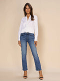 Sybel Satin Shirt - Vit