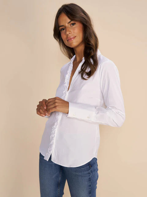 Sybel Satin Shirt - Vit