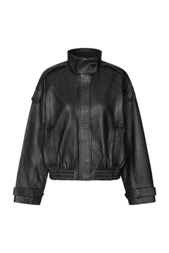 Aluka Leather Jacket - Black