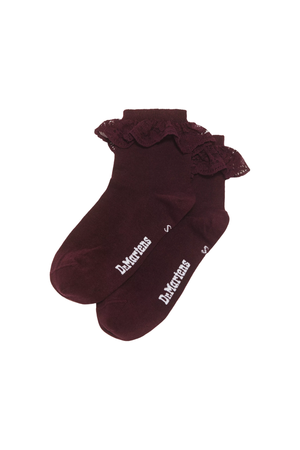 Frill Socks - Burgundy