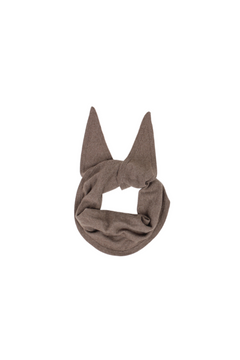 Lara Solid Wool Cashmere Triangle - Brun