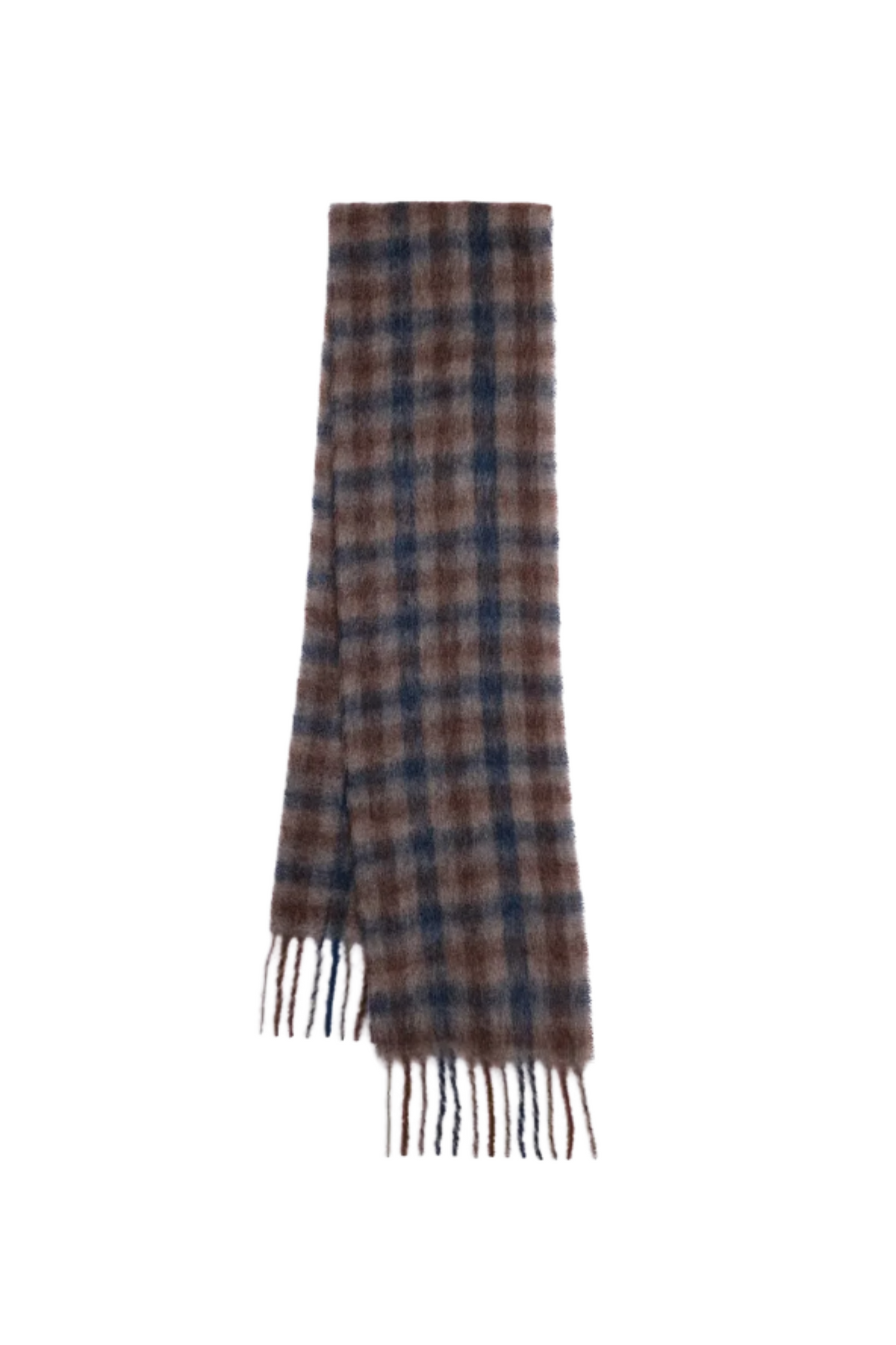 Fresia Slim Scarf - Brown Check