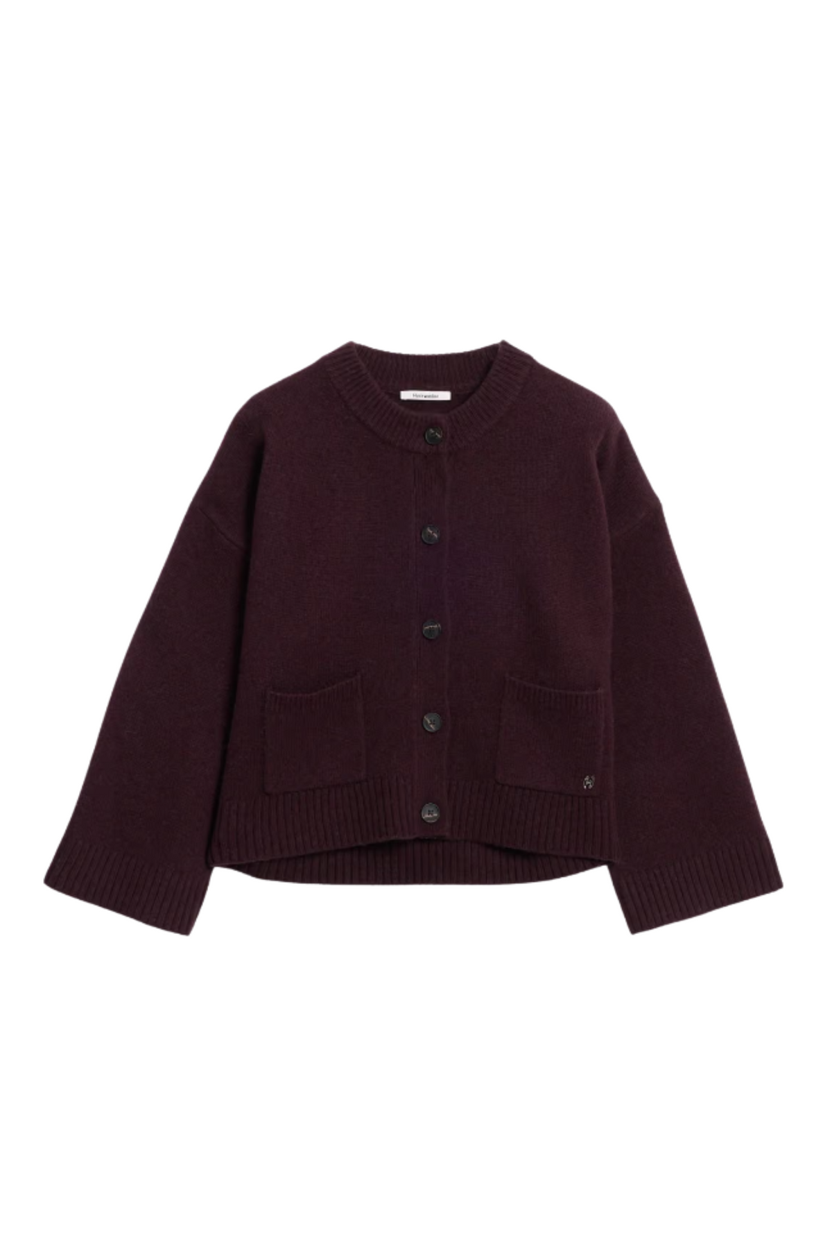 Julia Wide Cardigan - Burgundy