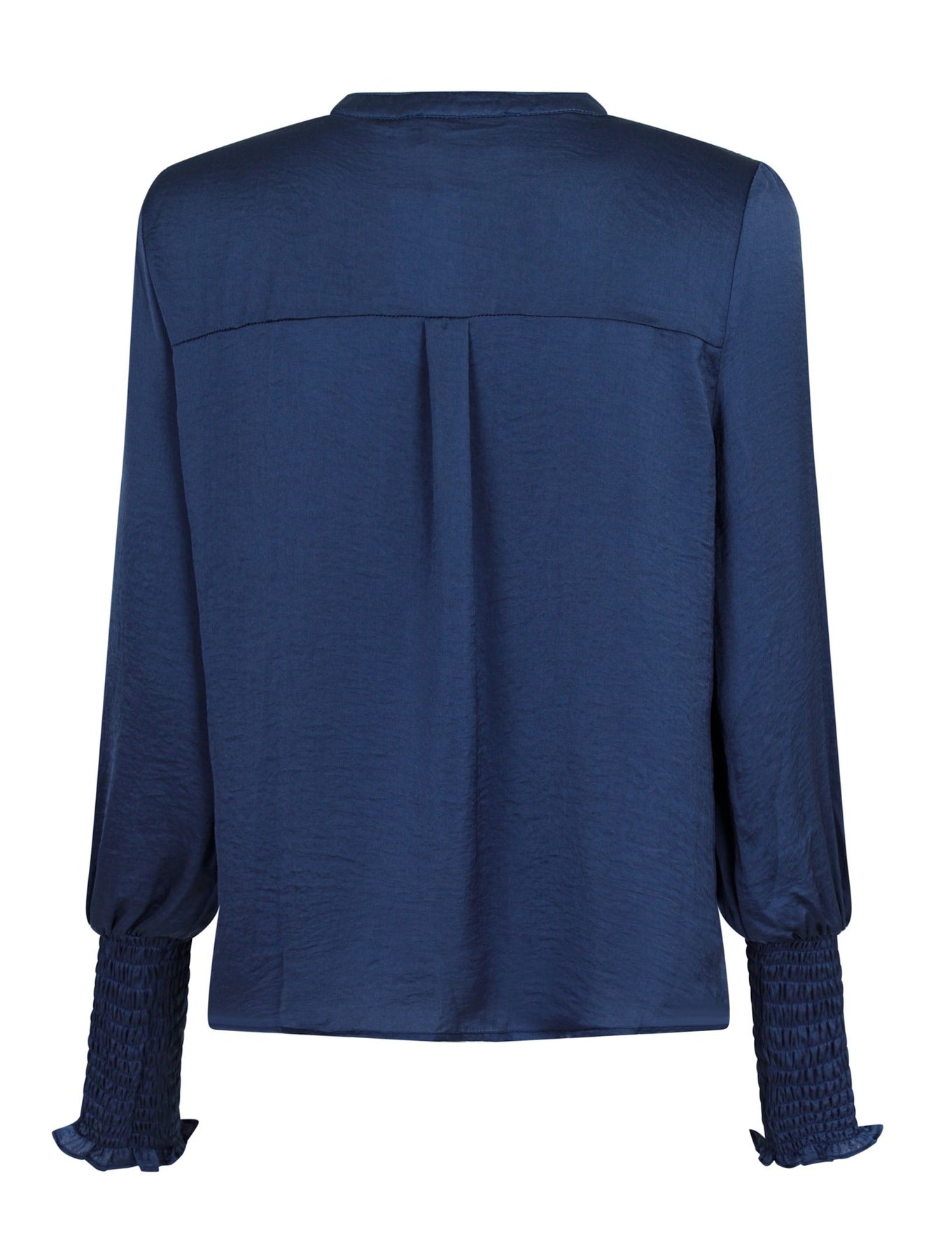 Landa Solid Blouse - Dusty Blue