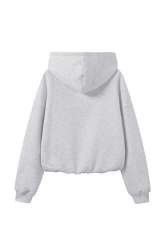 Signature Oversized Zip Hoodie - Classic Grey