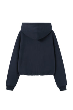 Signature Oversized Zip Hoodie - Navy