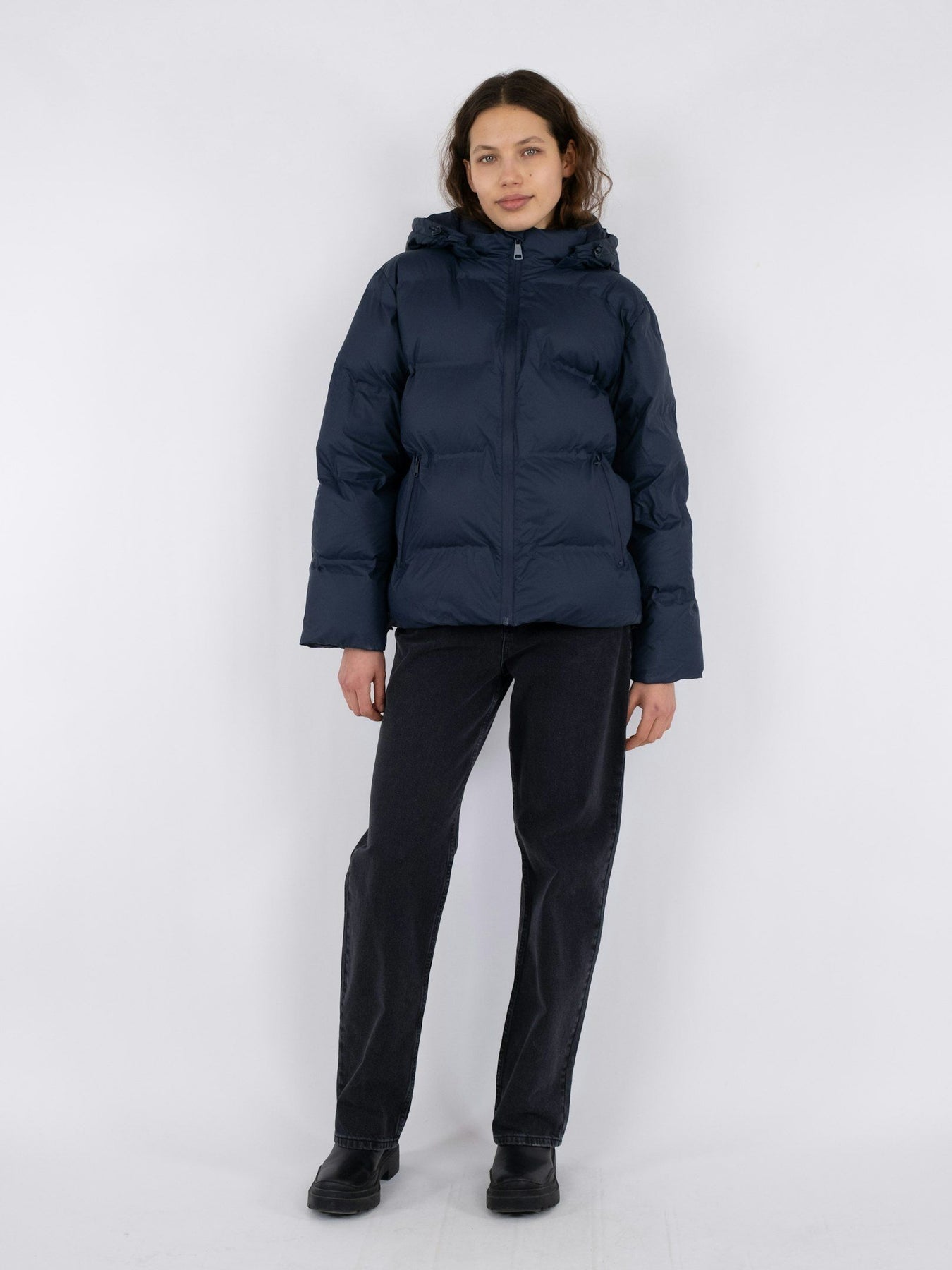 Fox C Puffer Jacket - Marinblå