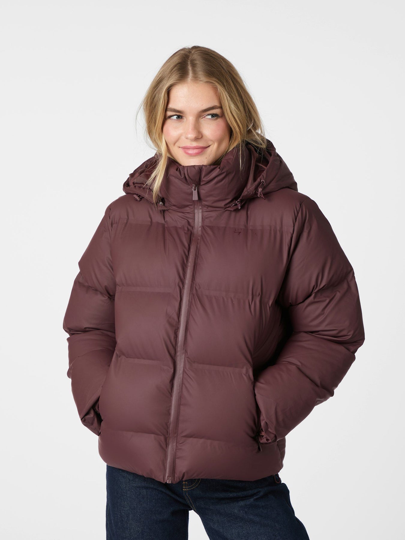 Fox C Puffer Jacket - Bordeaux