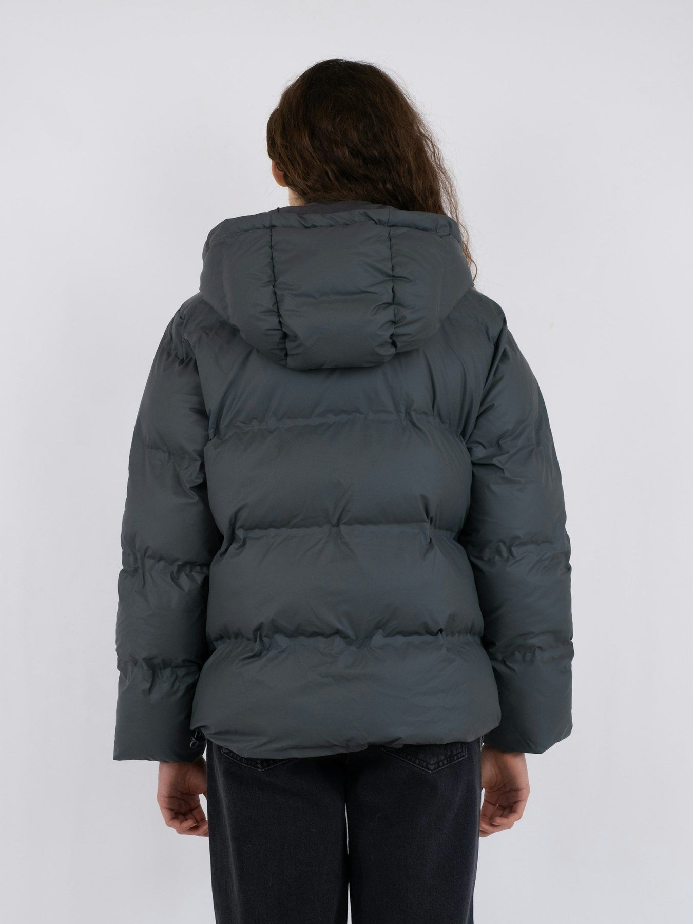 Fox C Puffer Jacket - Smoke Green