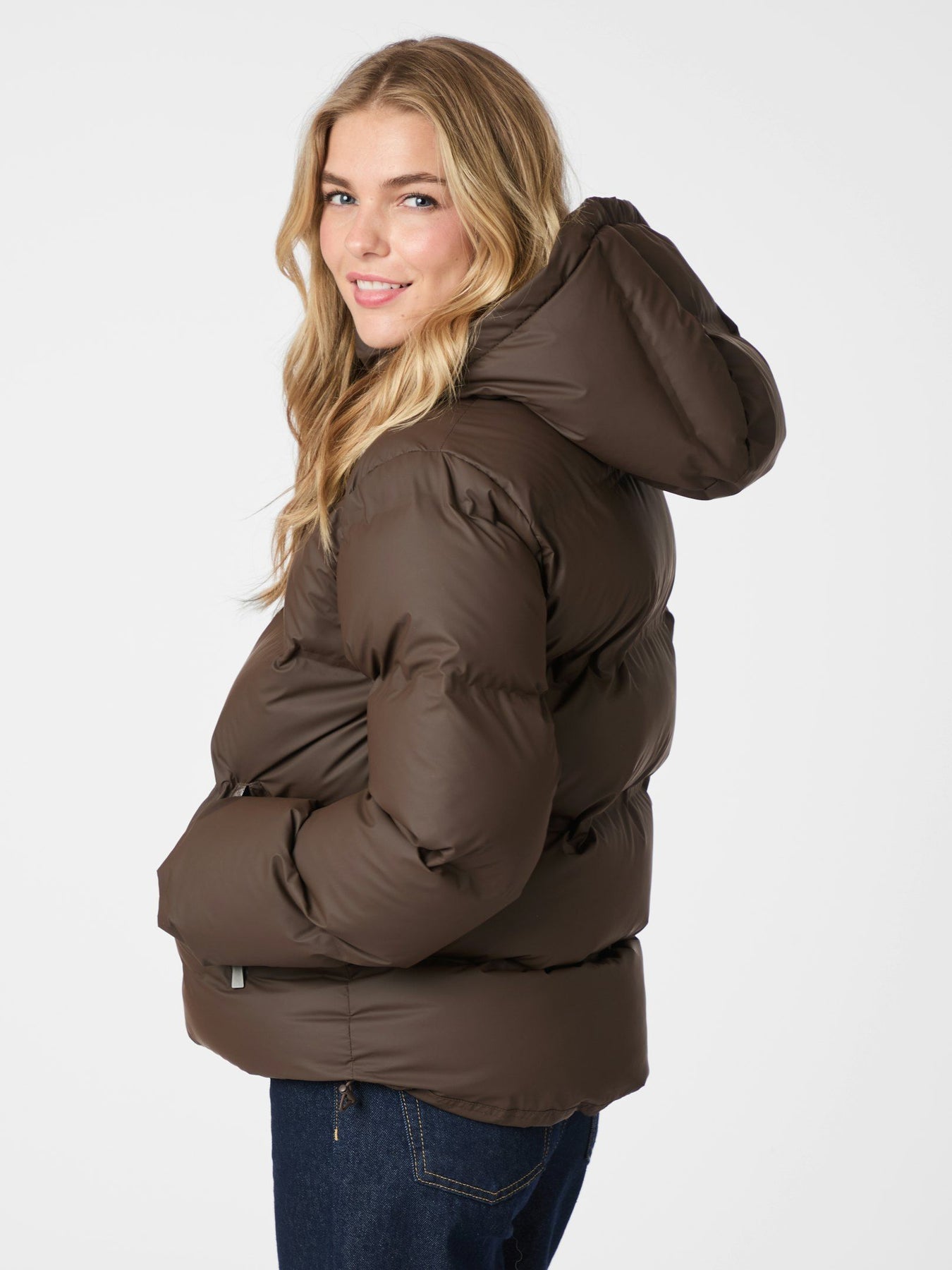 Fox C Puffer Jacket - Mörkbrun