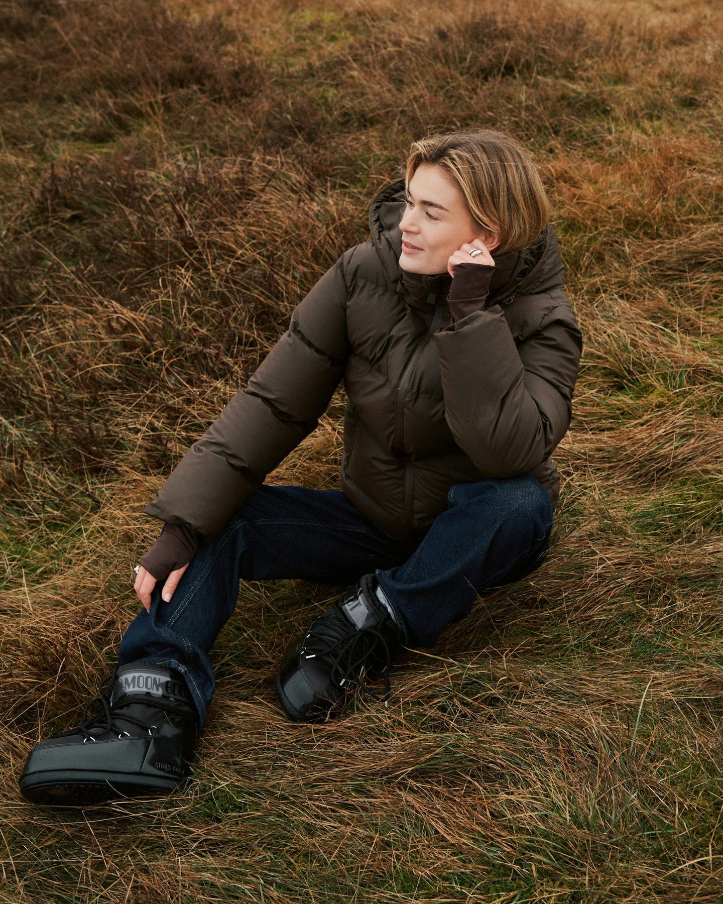 Fox C Puffer Jacket - Mörkbrun