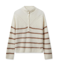 Bryna Thora Stripe Knit - Ecru