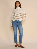 Bryna Thora Stripe Knit - Ecru