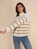 Bryna Thora Stripe Knit - Ecru