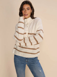Bryna Thora Stripe Knit - Ecru
