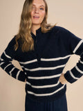 Bryna Thora Stripe Knit - Salute Navy